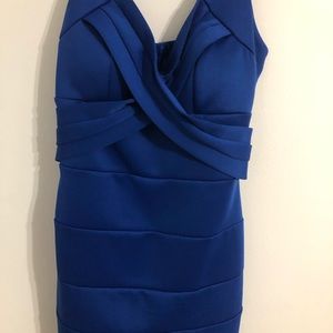Blue No Sleeve Dress